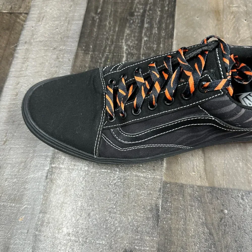 Vans Old School Discovery Project Cat Tiger Shoes Mens Sizes 13 Stripes Orange‎